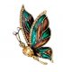 SB143 - Drop oil butterfly brooch